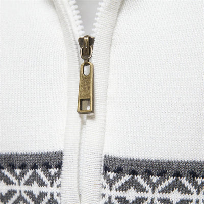 Henry™ - Chic Fair Isle Half-Zip Sweater