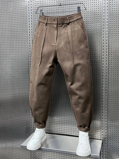 Matthew | Classic Textured-Look Pants