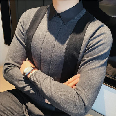 Elijah™ - Timeless Striped Knit Sweater