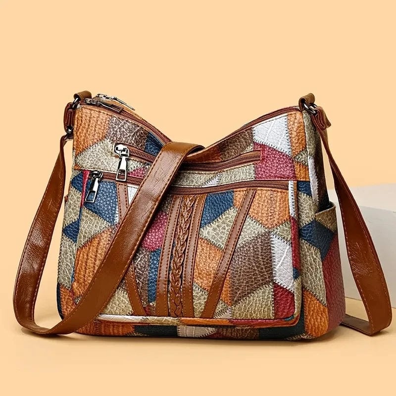 Sophia - Mosaic Leather Handbag
