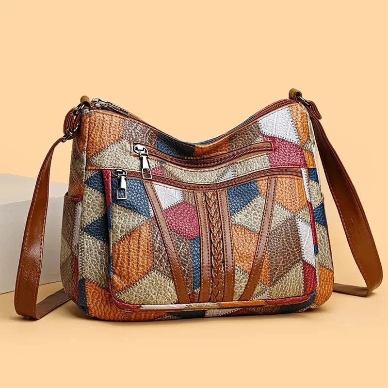 Sophia - Mosaic Leather Handbag