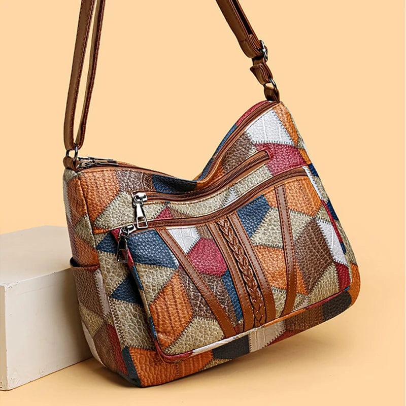 Sophia - Mosaic Leather Handbag