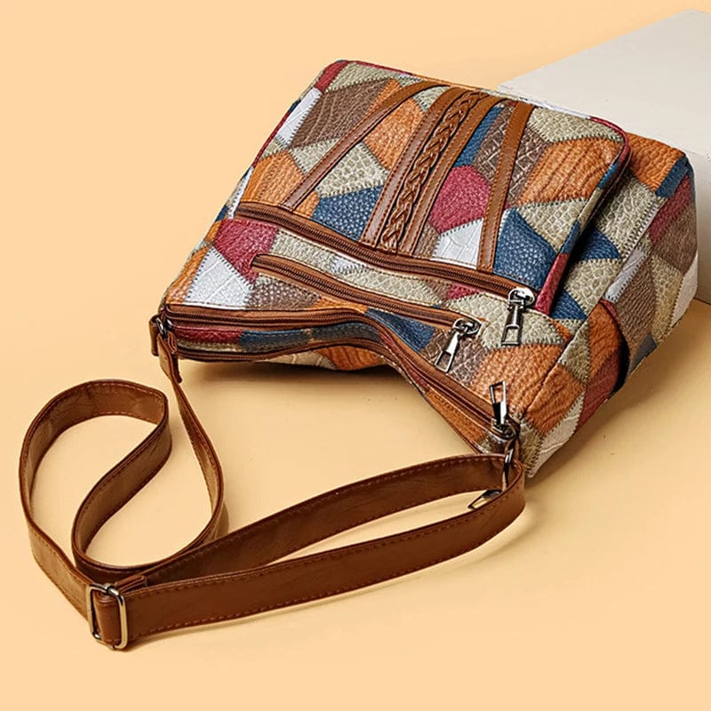 Sophia - Mosaic Leather Handbag