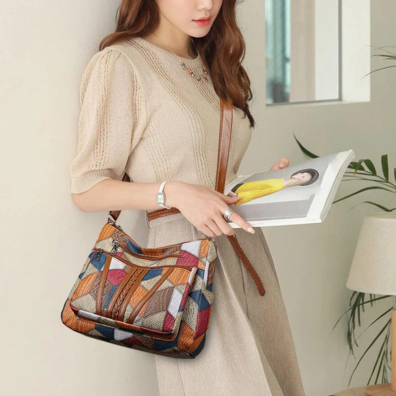 Sophia - Mosaic Leather Handbag