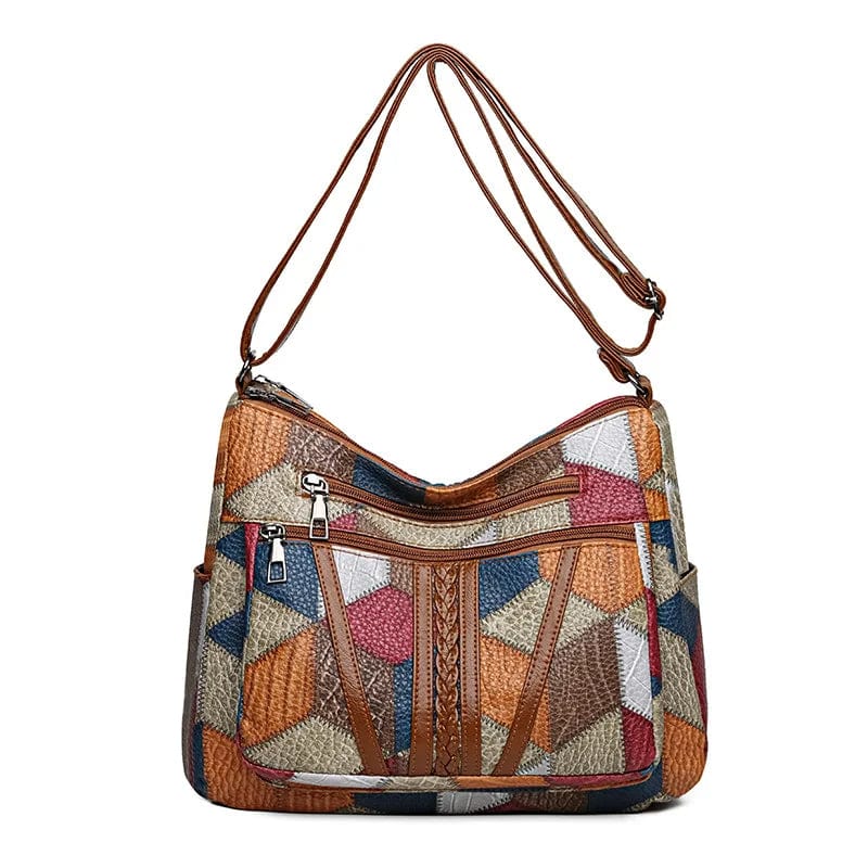 Sophia - Mosaic Leather Handbag