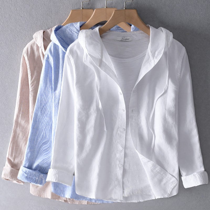 Avery Striped Hooded Top