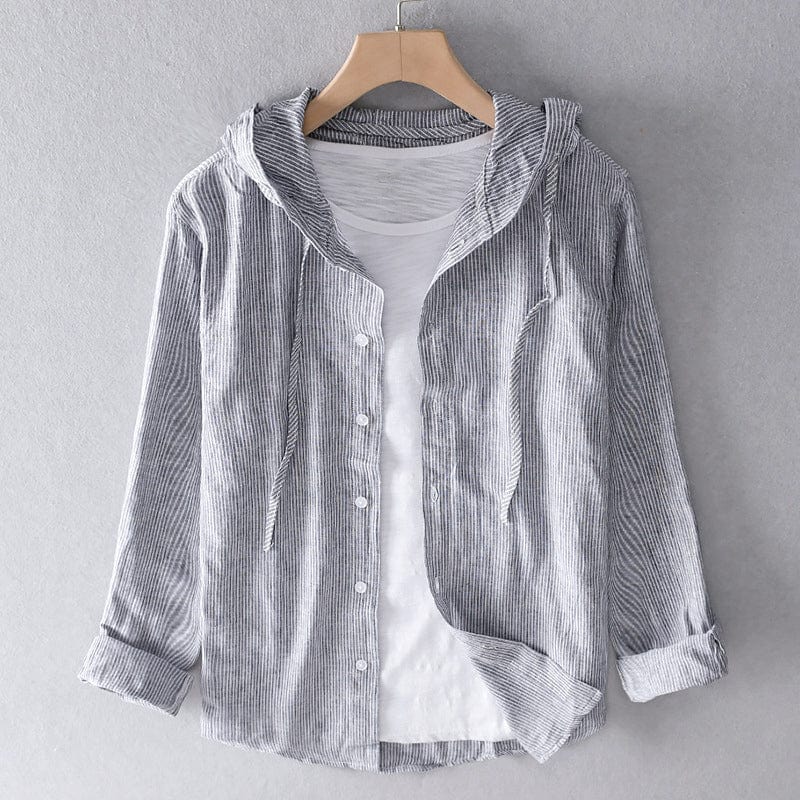 Avery Striped Hooded Top
