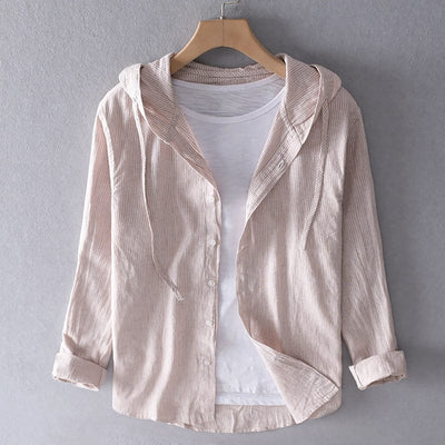 Avery Striped Hooded Top