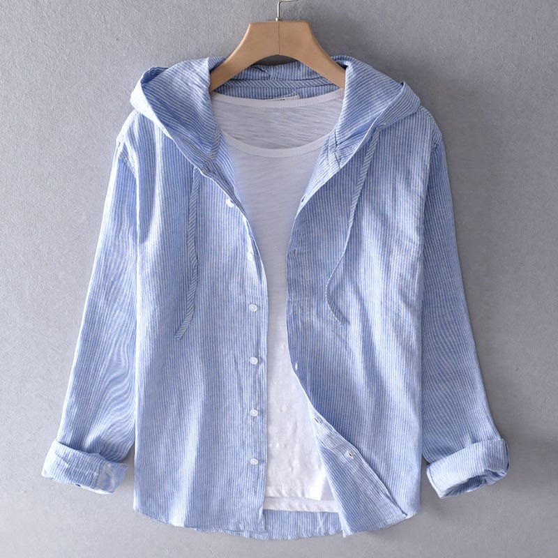 Avery Striped Hooded Top