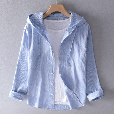 Avery Striped Hooded Top