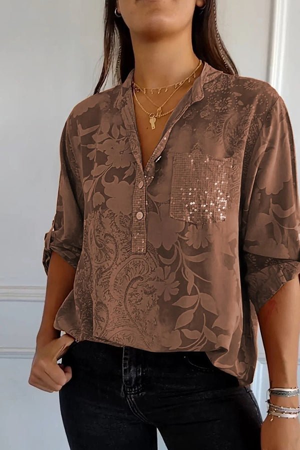 Pauline | Chic Sequin Blouse