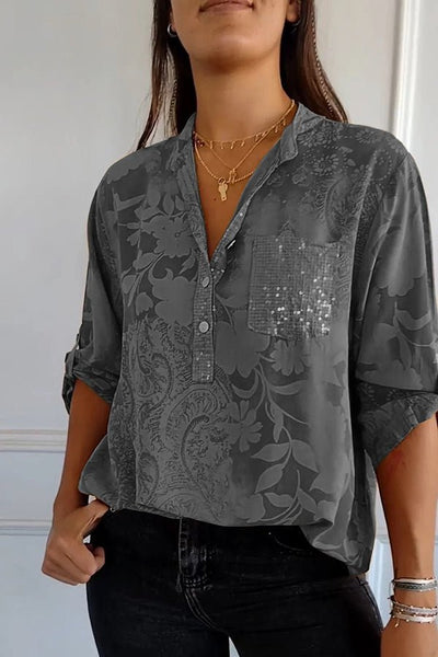 Pauline | Chic Sequin Blouse