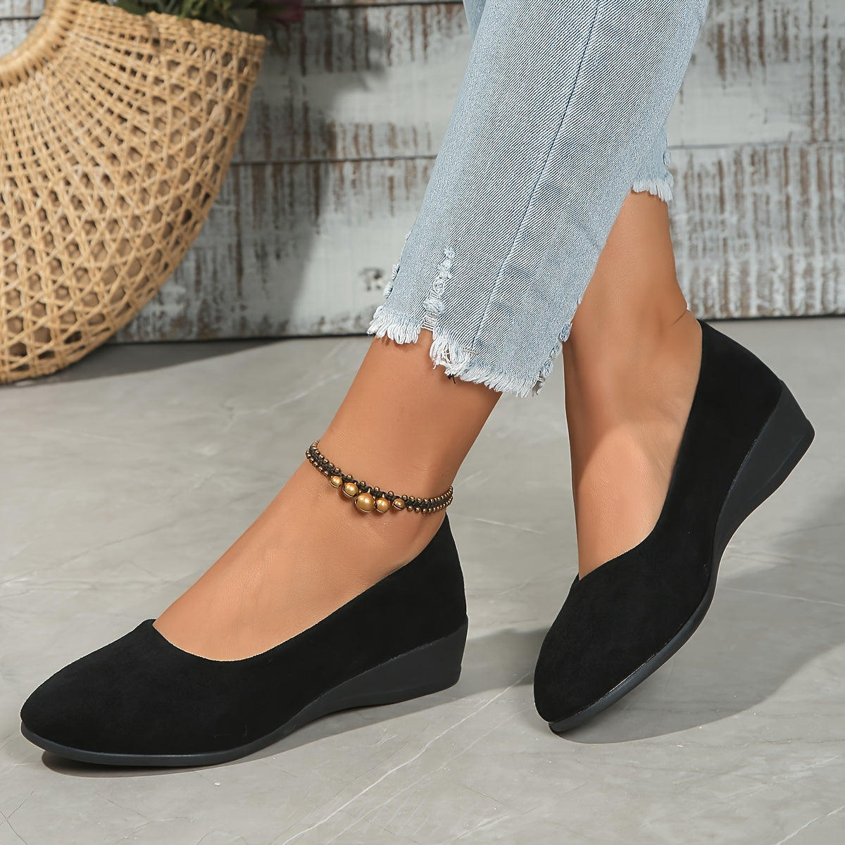 Elly - Comfortable Ballet Flats with Wedge Heel