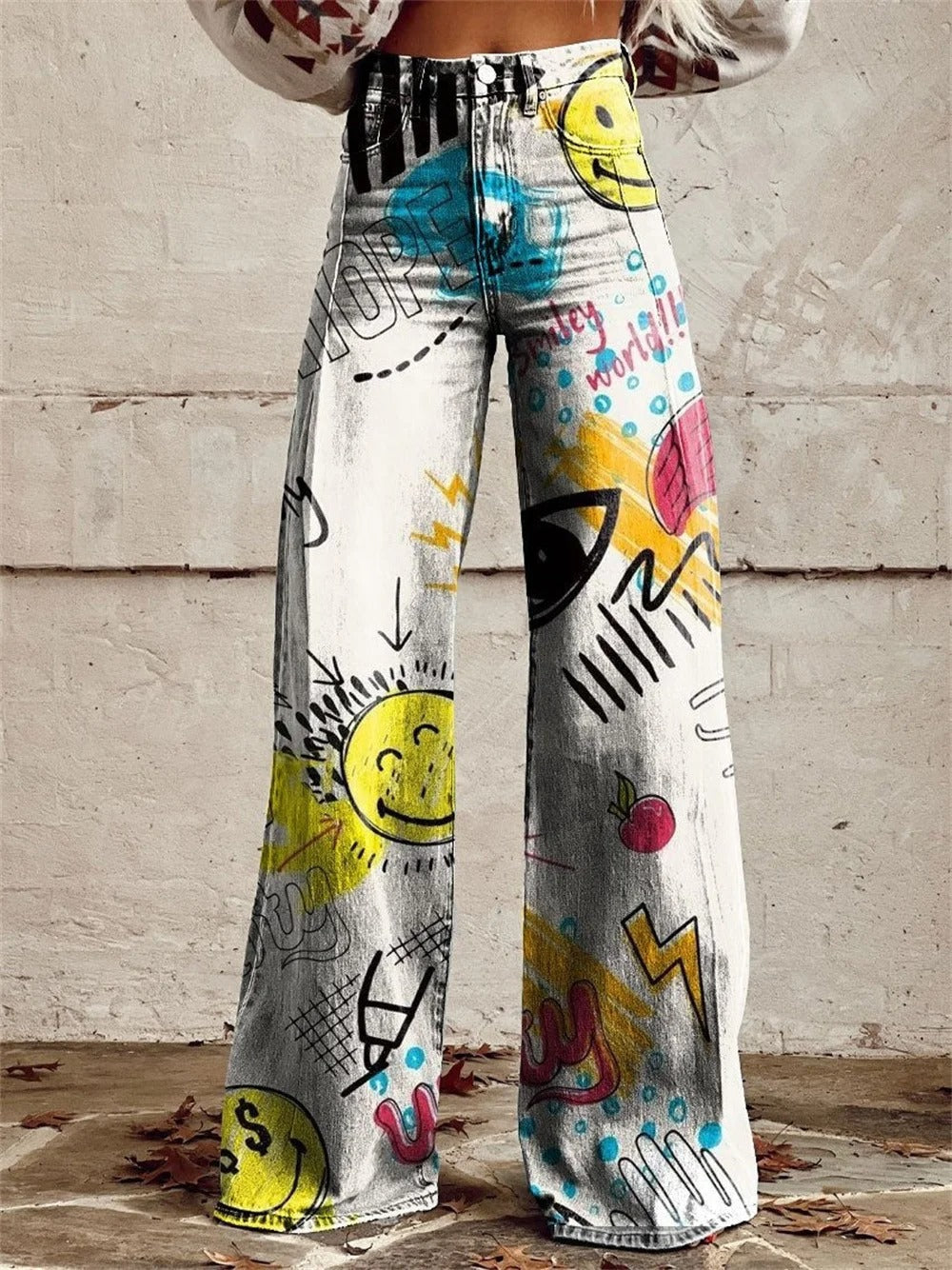 Hannah™ - High-Waisted Wide-Leg Trousers