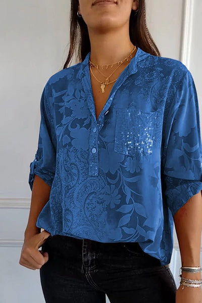 Pauline | Chic Sequin Blouse
