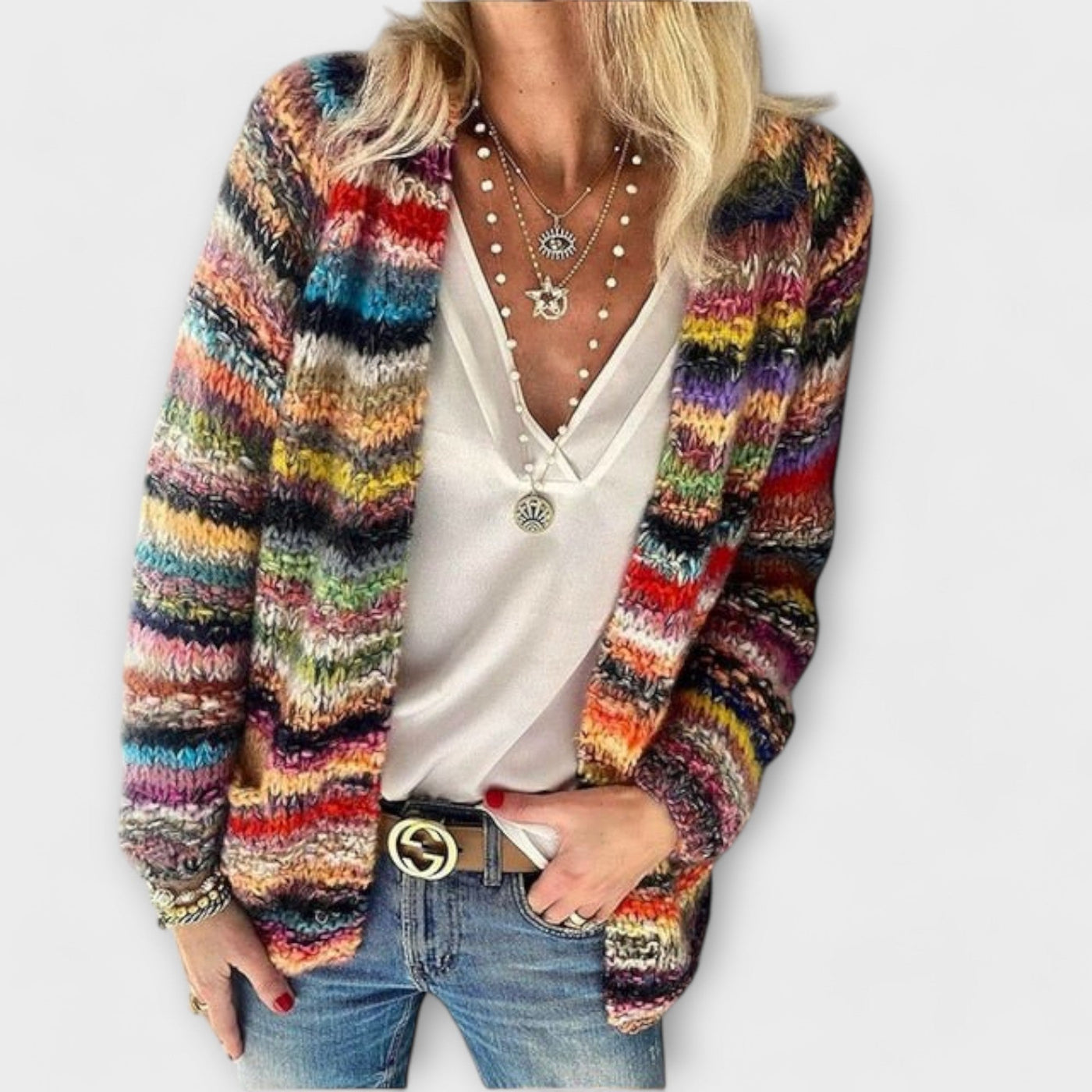 Anna - Vibrant and Cozy Cardigan