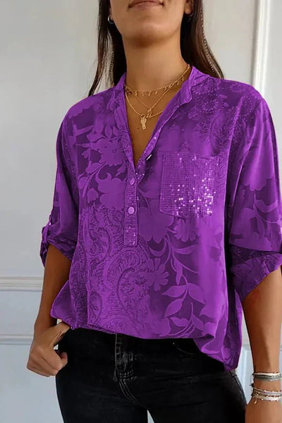 Pauline | Chic Sequin Blouse