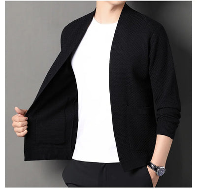 James™ - Cozy Honeycomb Knit Cardigan