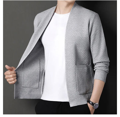 James™ - Cozy Honeycomb Knit Cardigan