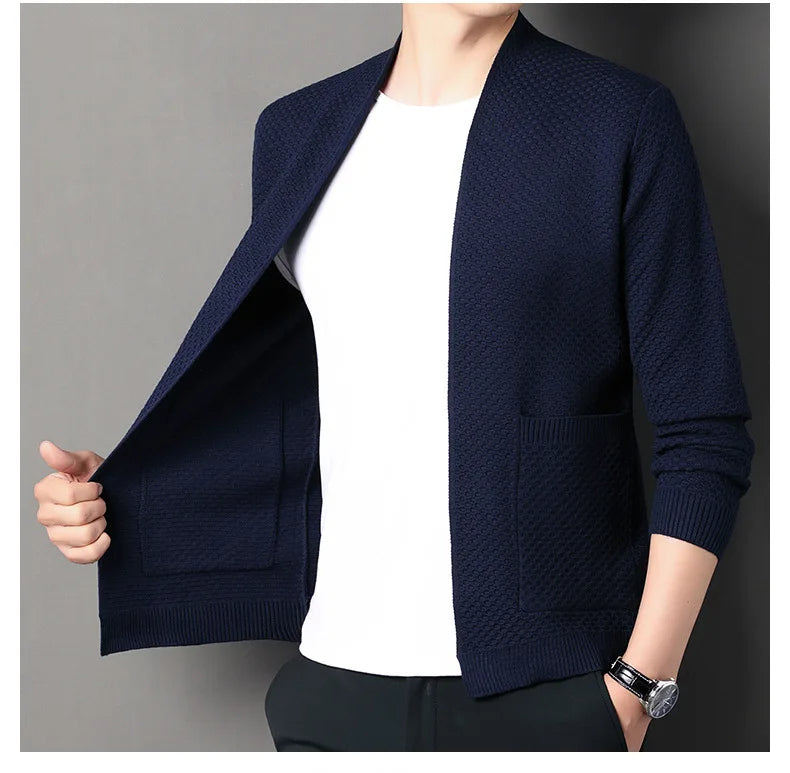 James™ - Cozy Honeycomb Knit Cardigan