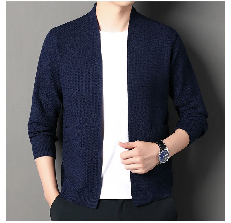 James™ - Cozy Honeycomb Knit Cardigan