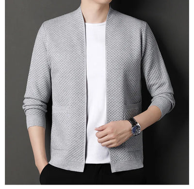 James™ - Cozy Honeycomb Knit Cardigan