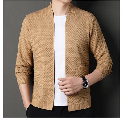 James™ - Cozy Honeycomb Knit Cardigan