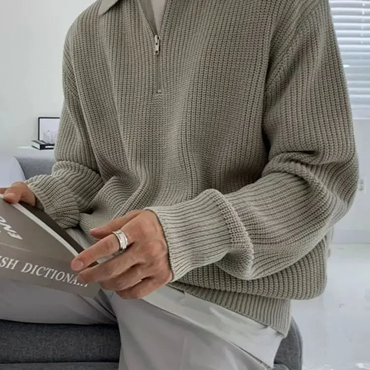 Lucas™ - Deluxe Zip-Up Sweater