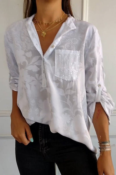 Pauline | Chic Sequin Blouse