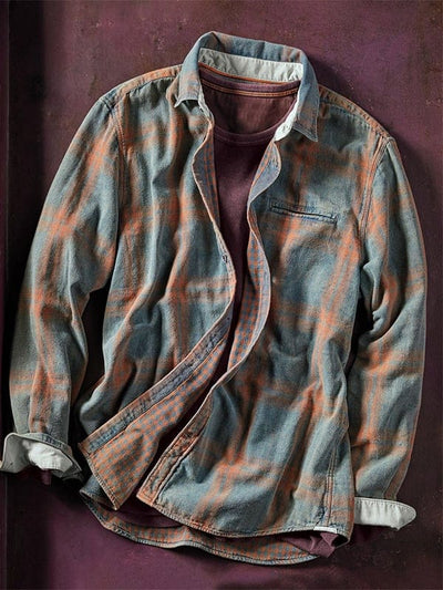 Plaid Tie-Dye Shirt by Sawyer