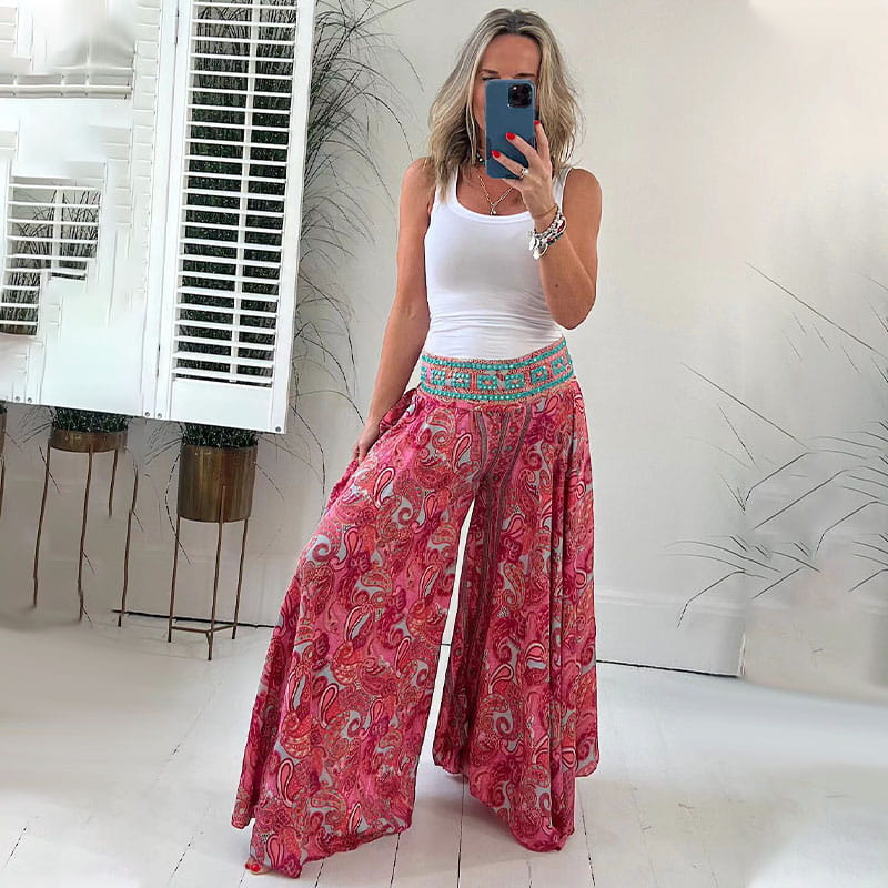 ARIELA | Bohemian Flowing Pants